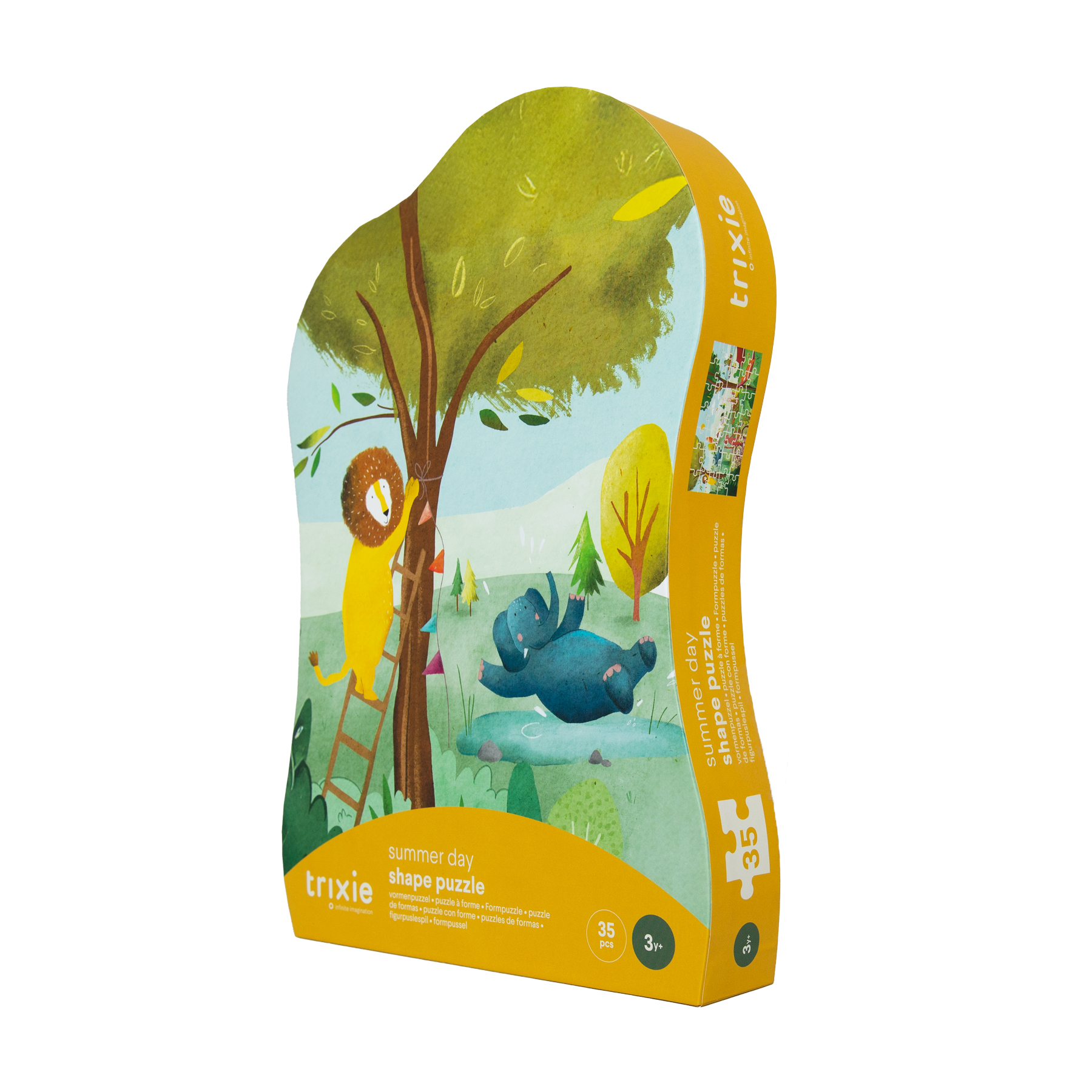 Shape puzzle - Summer day - 35 pcs